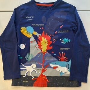 Mini Boden glow in the dark volcano shirt
